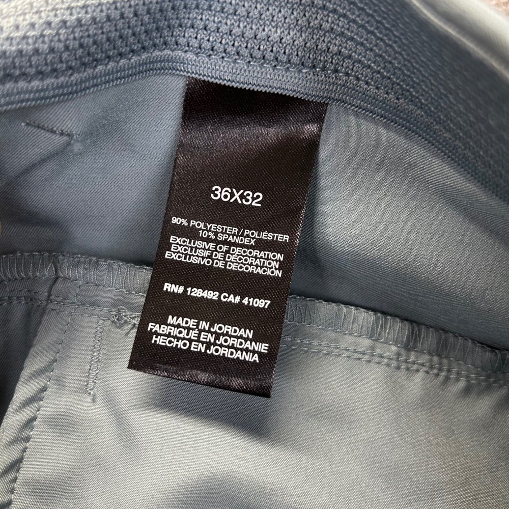 Greg Norman Mens Golf Pants 36x32 Slate Blue Gray Performance Stretch Trousers - Picture 5 of 9
